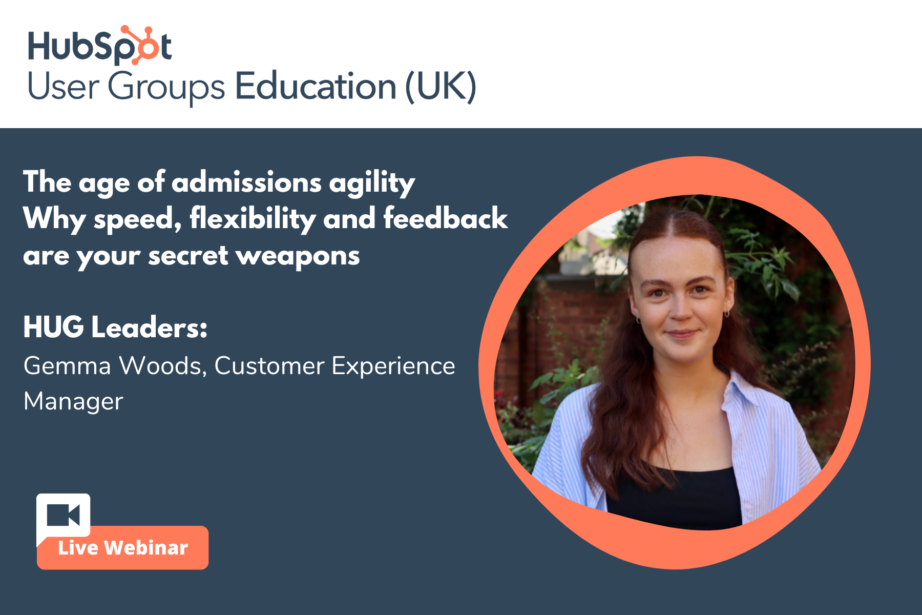 HUG Event page thumbnail - The age of admissions agility Why speed, flexibility and feedback are your secret weapons